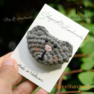 Ghim cài áo hoạt hình siêu dễ thương 3cm, 4cm|Pin, trâm cài balo, cặp, huy hiệu |Shop Rô Handmade