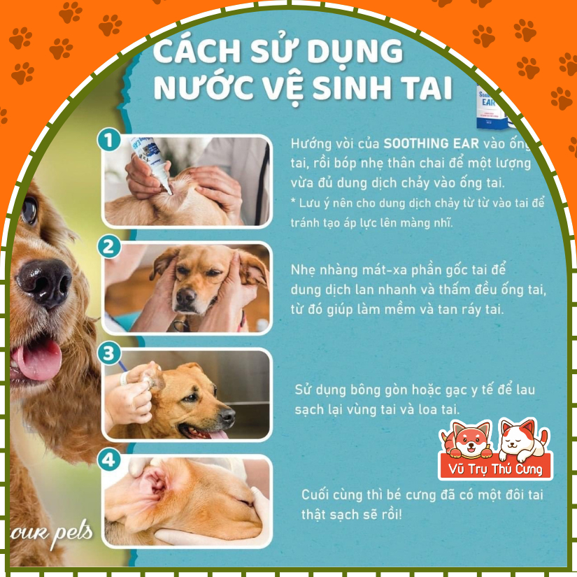 Dung Dịch Vệ Sinh Tai Cho Chó Mèo Vemedim 100ml