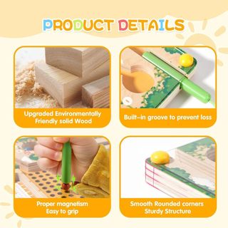 Đồ chơi giáo dục - đồ chơi Montessori-Đồ chơi toán học và vẽ hình, kích thước 22cm x 22 cm