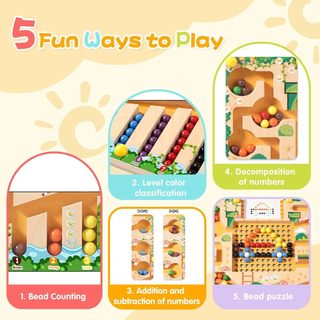 Đồ chơi giáo dục - đồ chơi Montessori-Đồ chơi toán học và vẽ hình, kích thước 22cm x 22 cm