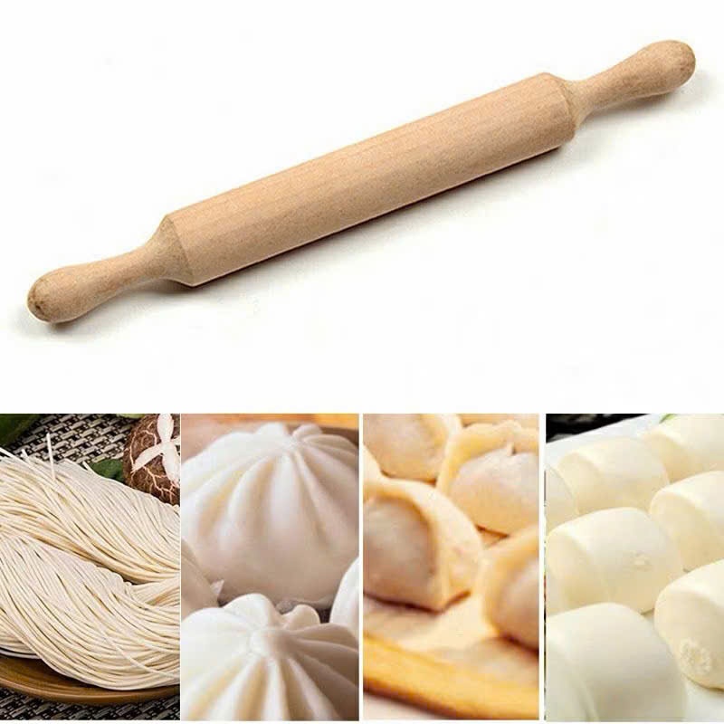 Dụng cụ lăn bột, cán bột mịn bằng gỗ kích thước từ (30cm đến 37cm) dùng để lăn bột làm bánh bao,...- Cây cán bột đa năn