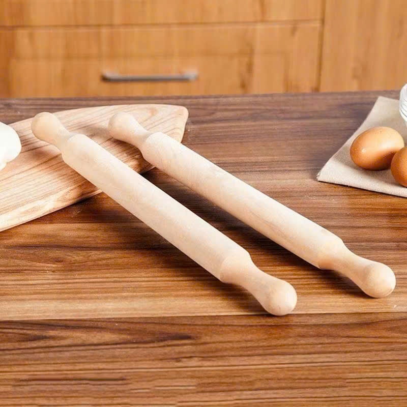 Dụng cụ lăn bột, cán bột mịn bằng gỗ kích thước từ (30cm đến 37cm) dùng để lăn bột làm bánh bao,...- Cây cán bột đa năn