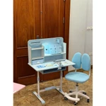 Bộ bàn học sinh bàn học E09 thông minh cho bé chống cận chống gù điều chỉnh được độ cao có giá sách ngăn đựng đồ — ảnh 4