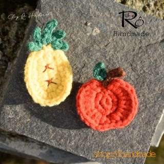 Ghim cài áo quả dứa dễ thương 4cm |Pin, trâm cài balo, cặp,huy hiệu |Shop Rô Handmade