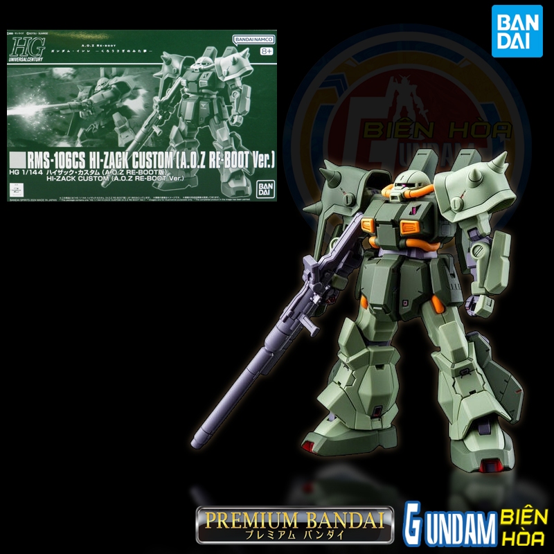 HG 1/144 Hyzac Custom (A.O.Z RE-BOOT) – Farbcodiertes Gundam-Modell, Kein Kleber Nötig
