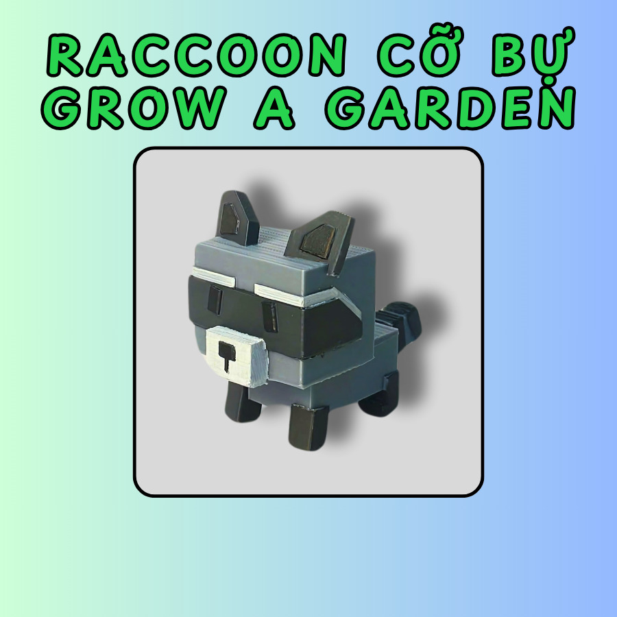 Mô Hình Nhân Vật Raccoon Cỡ Bự Grow A Garden - Siêu Dễ Thương | Shopee ...