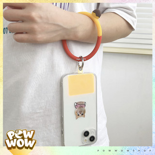 Dây Đeo Cổ Tay Nhựa PVC Dẻo Kèm Tag Phong Cách Nhân Vật Hoạt Hình Bánh Donuts Cute Đáng Yêu
