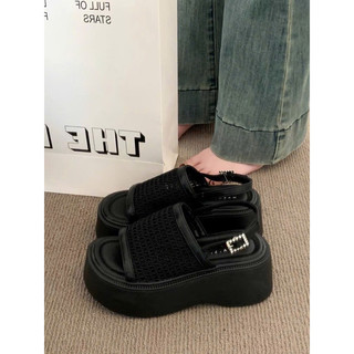 Dép Sandal LƯỚI đế xuồng 7 phân tôn dáng