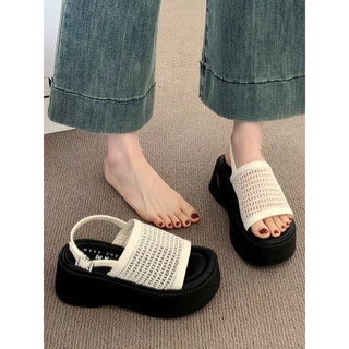 Dép Sandal LƯỚI đế xuồng 7 phân tôn dáng