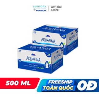 [SALE 15.7] Combo 2 Thùng Nước tinh khiết Aquafina (500ml/chai)