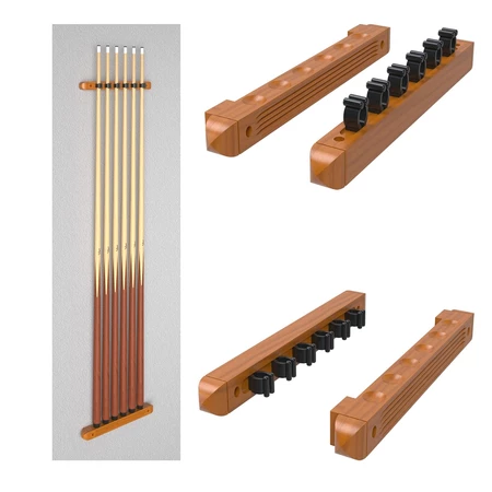 KỆ GỖ - KỆ ĐỂ CƠ BIDA CAO CẤP - TREO TƯỜNG - GỖ TỰ NHIÊN - GIỮ ĐƯỢC 6 CƠ - XUẤT XỨ VIỆT NAM