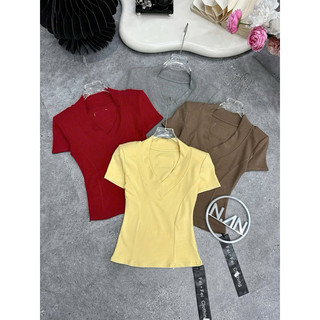 QCL1 Áo phông cổ tim to freesz siêu đẹp(Freesize)