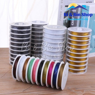 Cuộn Dây Cước Nhiều Màu Lõi Thép (Thép bọc nhựa) Làm Dây Chuyền Vòng Tay, Trang Sức Handmade