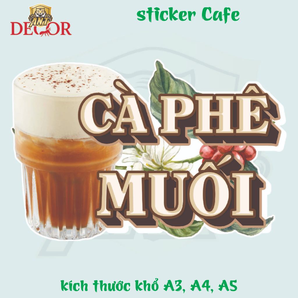Decal Cà Phê Muối – Tem Nhãn Đẹp, Bám Mực Tốt, Dán Mọi Bề Mặt