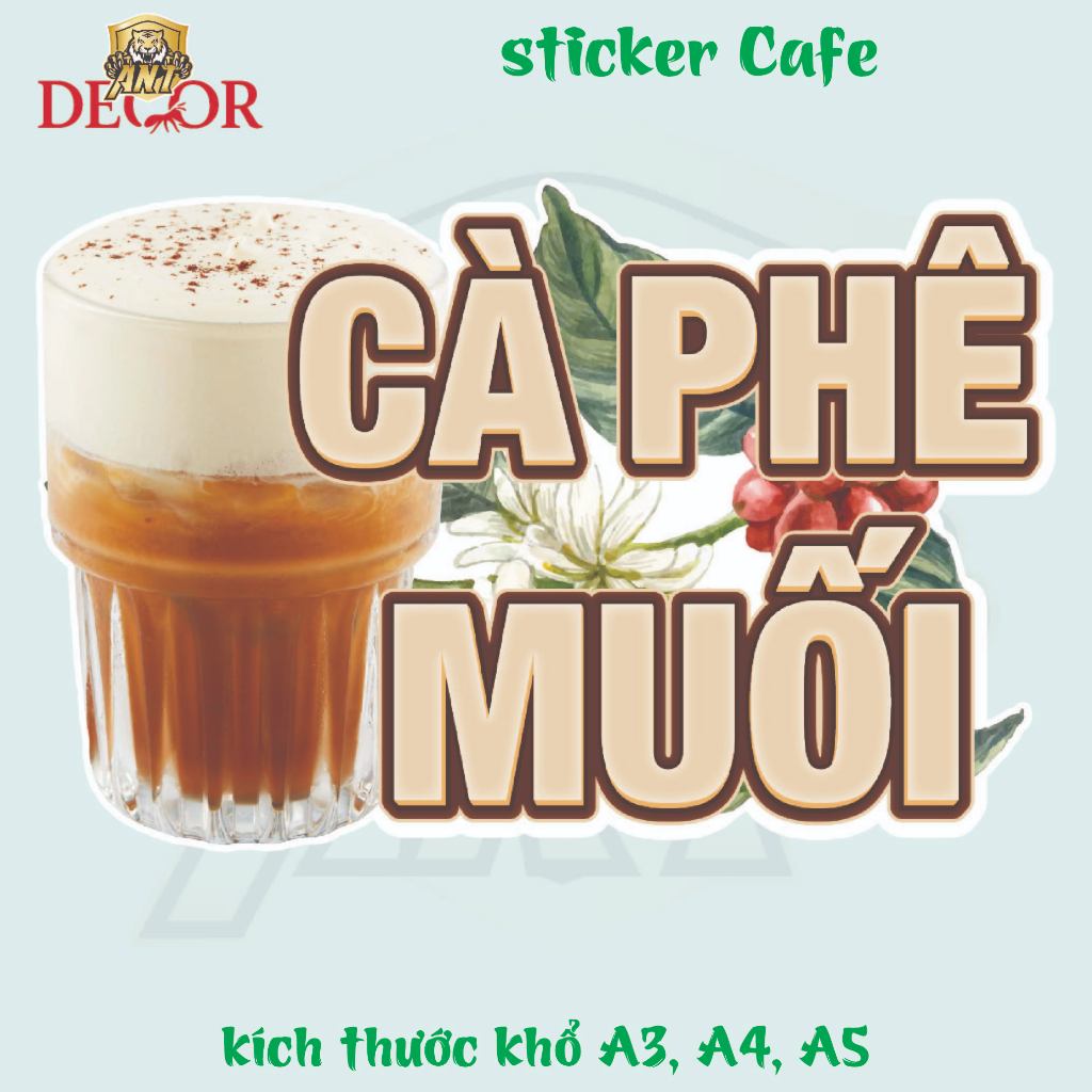 Decal Cà Phê Muối – Tem Nhãn Đẹp, Bám Mực Tốt, Dán Mọi Bề Mặt