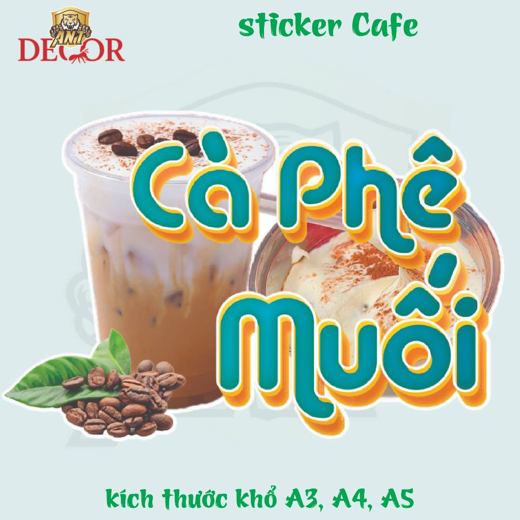 Decal Cà Phê Muối – Tem Nhãn Đẹp, Bám Mực Tốt, Dán Mọi Bề Mặt