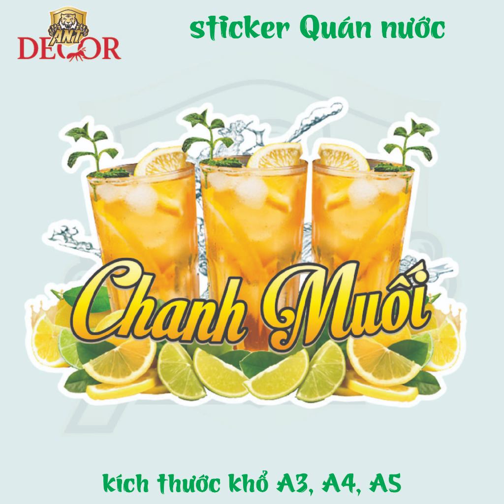 Decal Chanh Muối Khổ A4 – Giấy Dán Tem Nhãn Vintage – Bám Mực Tốt, Dán Chắc, Màu Đẹp