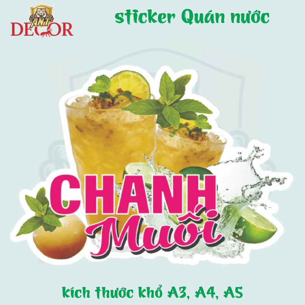 Decal Chanh Muối Khổ A4 – Giấy Dán Tem Nhãn Vintage – Bám Mực Tốt, Dán Chắc, Màu Đẹp