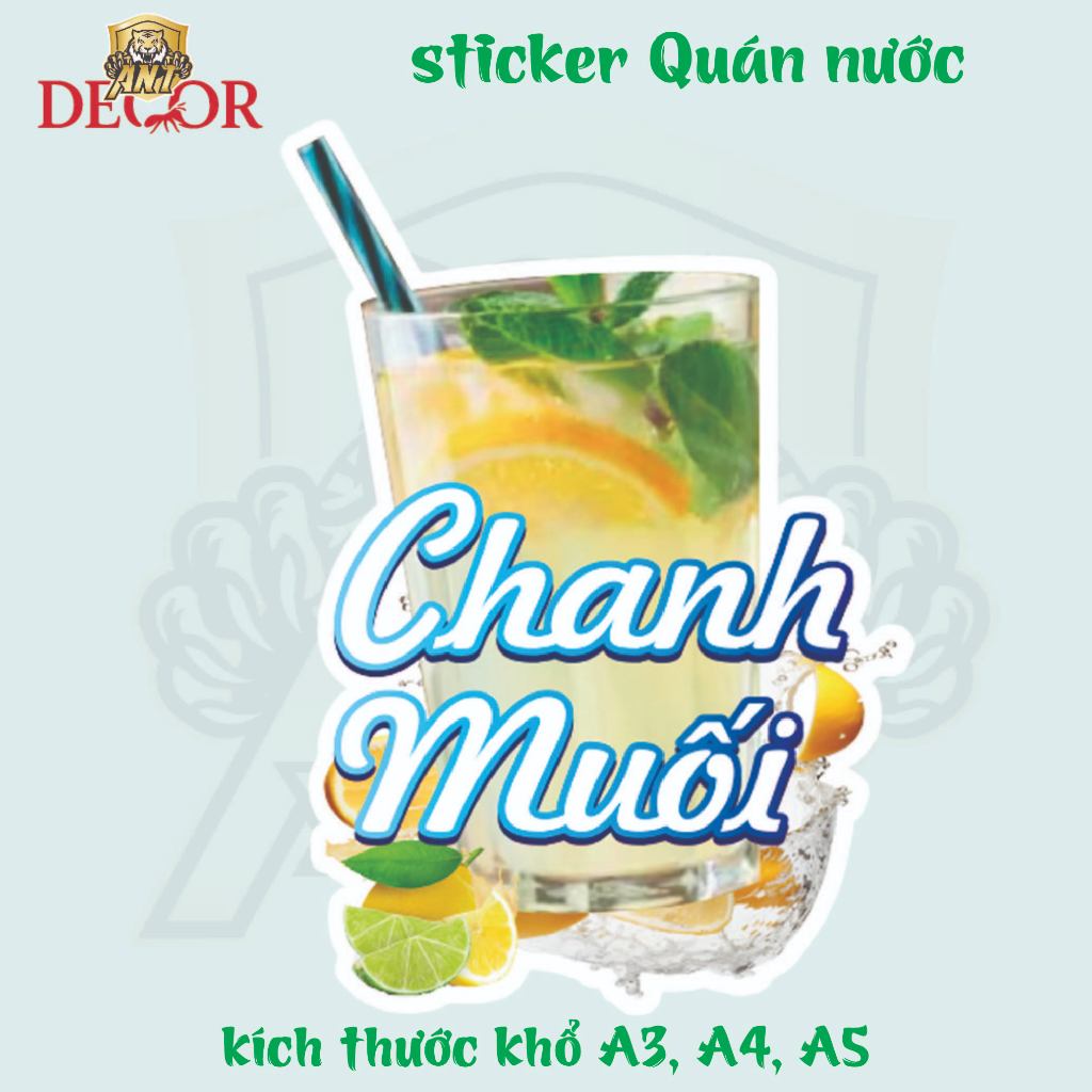 Decal Chanh Muối Khổ A4 – Giấy Dán Tem Nhãn Vintage – Bám Mực Tốt, Dán Chắc, Màu Đẹp