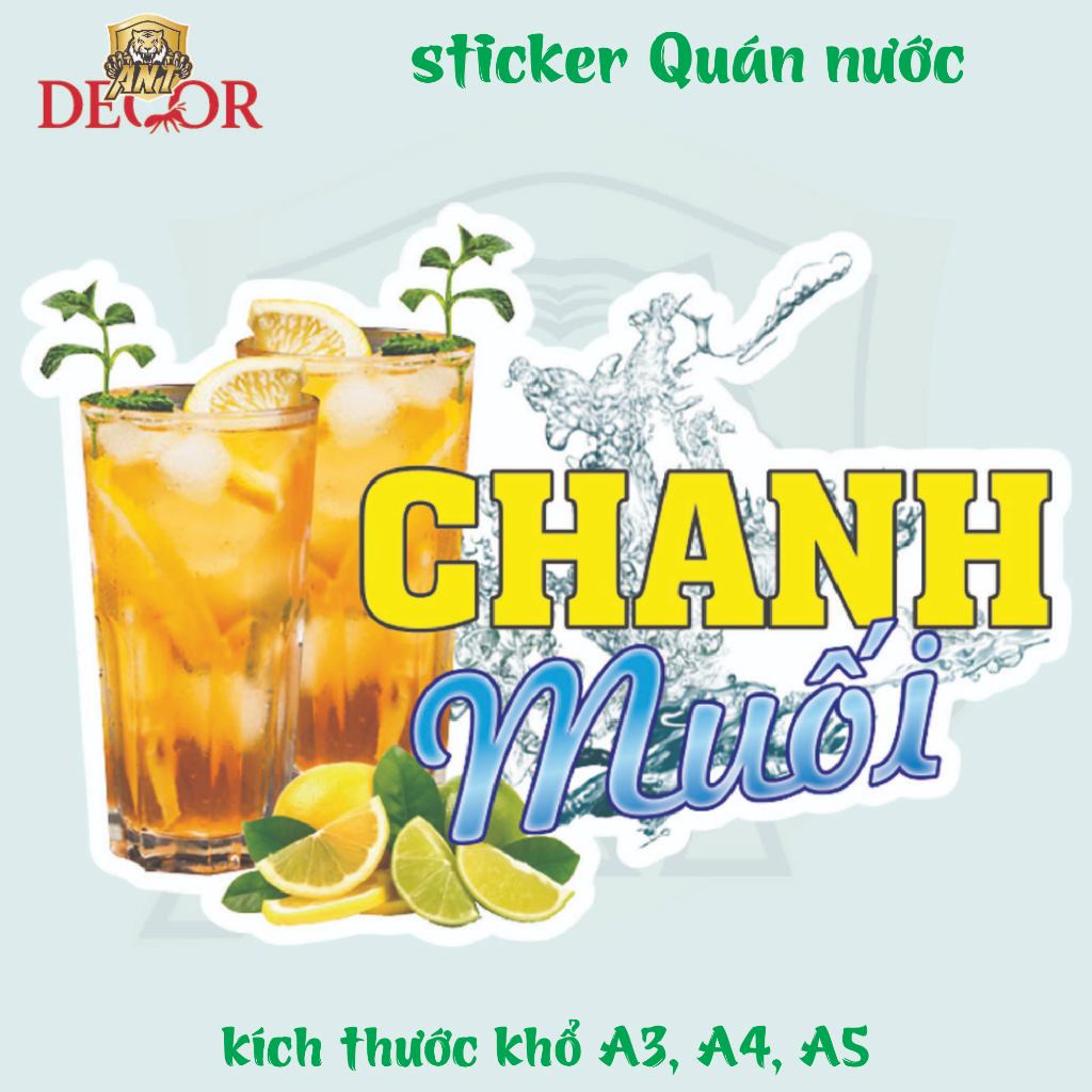 Decal Chanh Muối Khổ A4 – Giấy Dán Tem Nhãn Vintage – Bám Mực Tốt, Dán Chắc, Màu Đẹp