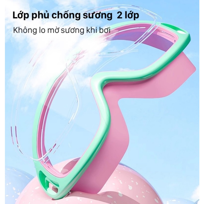 Kính bơi trẻ em không gọng YUKE YJ6015/ chống sương, chống nước - nhập khẩu chính hãng