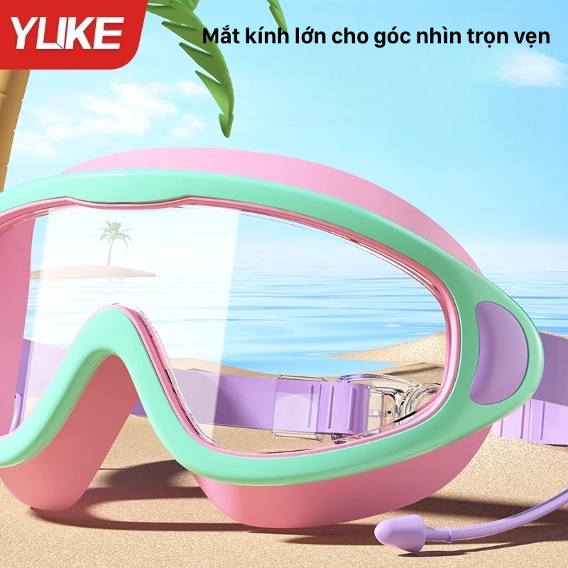 Kính bơi trẻ em không gọng YUKE YJ6015/ chống sương, chống nước - nhập khẩu chính hãng