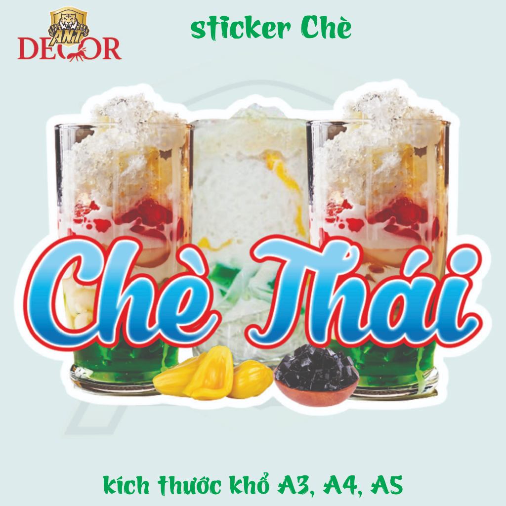 Decal Chè Thái – Tem Nhãn Dán Sản Phẩm Trà Thủ Công, Bám Mực Tốt, Sang Trọng – In Đẹp, Dán Mọi Bề Mặt