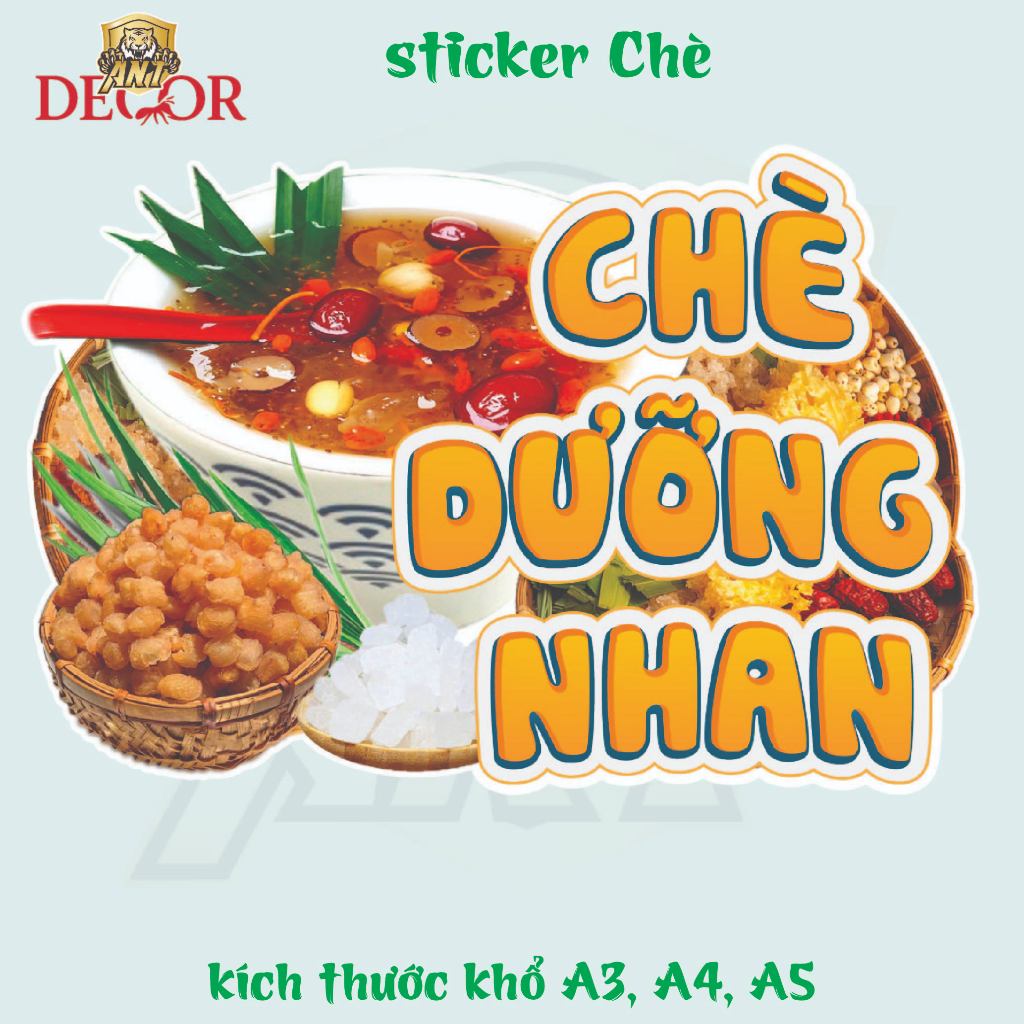 Decal Chè Thái – Tem Nhãn Dán Sản Phẩm Trà Thủ Công, Bám Mực Tốt, Sang Trọng – In Đẹp, Dán Mọi Bề Mặt