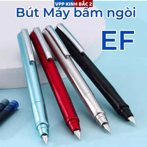 4 Bút Máy Bấm Ngòi EF-Ngòi Nét Chữ Tiêu Chuẩn 0.38 mm Phù Hợp Với Bé Tiểu Học Từ Lớp 1 Tới Lớp 5.