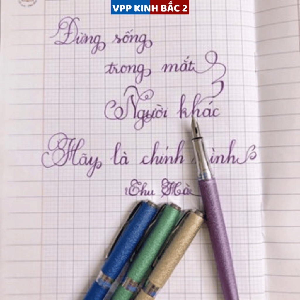 [TẶNG 10 ỐNG  MỰC] Bút Máy Thanh Đậm Luyện Viết Chữ Đẹp, Ngòi Lá Tre Tách Đôi Calligraphy 005.