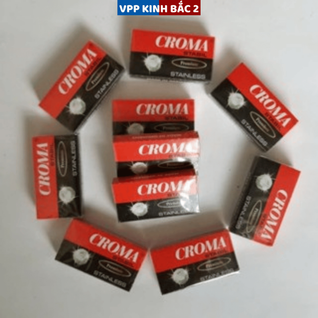 1 Hộp 10 Lưỡi Dao Cạo Râu CROMA Đức- Dao Cạo Siêu Sắc / Sử Dụng Được Nhiều Mục Đích.