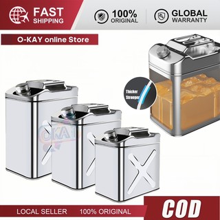 Bình Xăng Thép Không Gỉ 5L/10L/20L, Chống Va Đập, Chống Bay Hơi, An Toàn, Giá Tốt trên Shopee