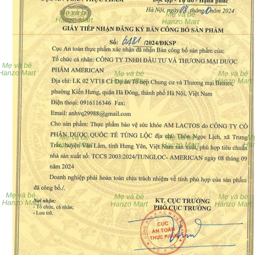 AM Lactos - Bổ sung Lactoferrin đậm đặc dạng lỏng giúp hỗ trợ nâng cao sức đề kháng cho trẻ
