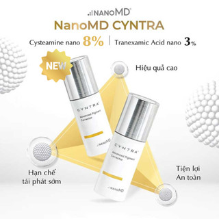 Kem Dưỡng Chuyên Biệt Hỗ Trợ Trắng Sáng  Da Da Và Cải Thiện Sắc Tố Thâm, Nám NanoMD Cyntra 20ml