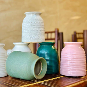 Bình Hoa Gốm Sứ Bát Tràng Dáng Hũ Nơ Nhỏ Xinh - Lọ Hoa Decor Để Bàn Làm Việc Phòng Ngủ Trang Trí Đẹp