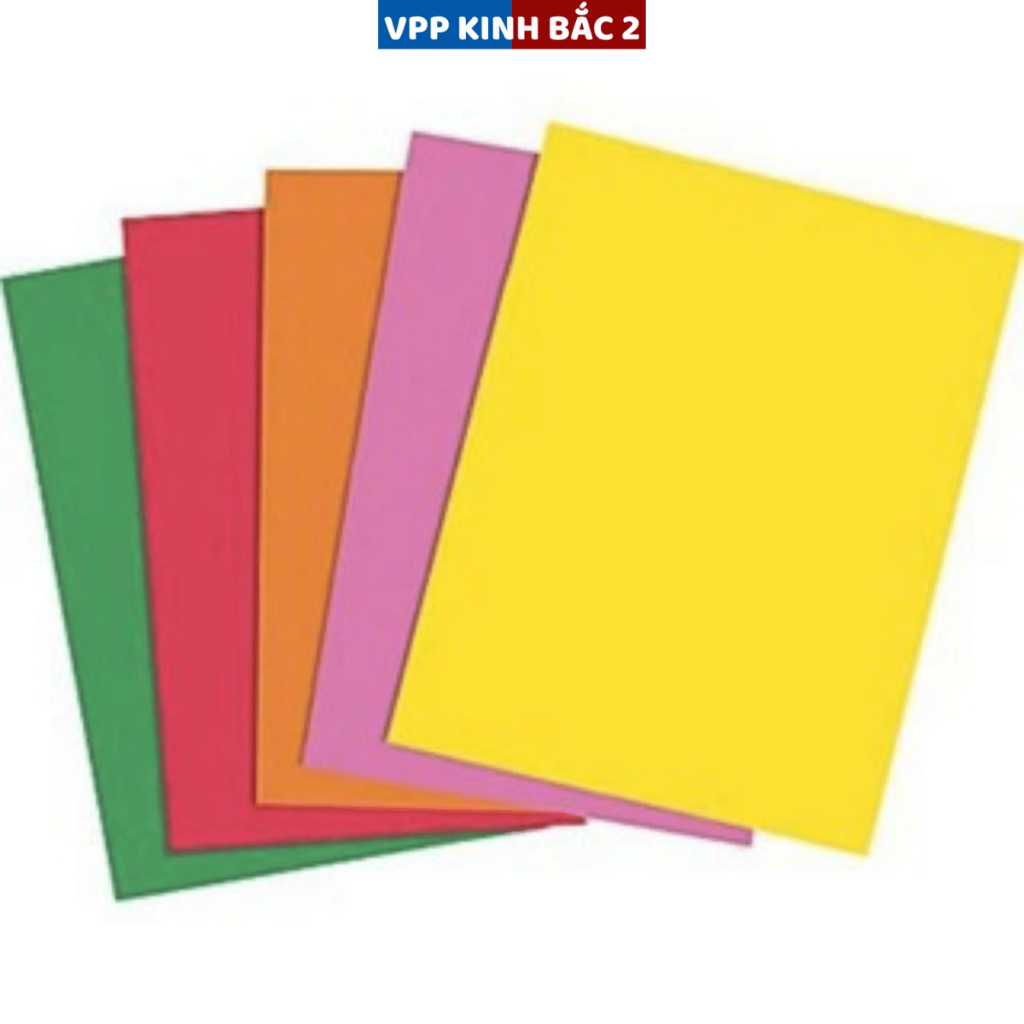 Giấy thủ công 6 màu HH loại to, khổ A4 tập gồm 6 tờ