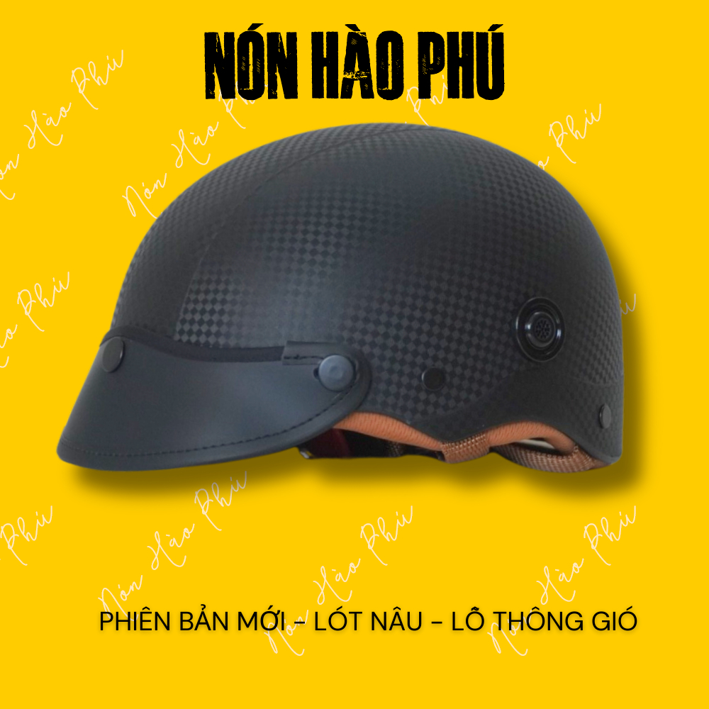 Mũ bảo hiểm Sơn Trơn Nhũ CARO VIP NÓN BẢO HIỂM VÂN CARO NHÁM SIÊU BỀN dành cho nam và nữ