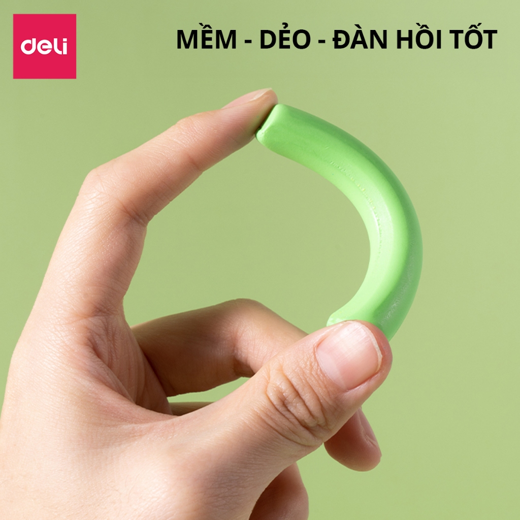 Đất Nặn Dầu An Toàn Cho Bé 6/8/12 Màu Deli Mềm Dẻo Không Khô Cho Bé Tập Nặn Sáng Tạo An Toàn