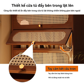 Tủ Kệ Sách Gỗ Để Sàn đựng đồ tủ tài liệu chất liệu Lắp Ráp Đơn Giản nhiều tầng cửa lật đa năng