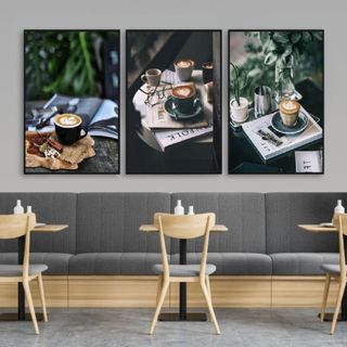 Set 3 Tranh Canvas Treo Tường Chủ Đề Cafe BH101 - Tranh Decor Trang Trí Quán Cà Phê, Coffe, Quán Nước Cao Cấp, Sắc Nét