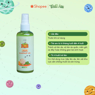 Xịt Đuổi Muỗi Kiến Sả Chanh Cho Bé 6 Tháng XMOS Chiết Xuất Tinh Dầu Thiên Nhiên Dịu Nhẹ - 120ml