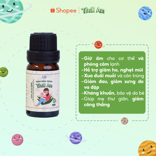 Combo Tắm Bé Thái An Với Dầu Khuynh Diệp Tràm Cho Bé Và Lăn Dịu Da (1 KD 25ml + 1 Lăn + 1 Tràm10ml + 2 Khăn Sữa)