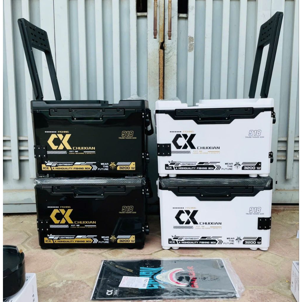 Thùng Câu Chuxian 32l Nhiều Màu Sắc 3 Bản ( Thường và 918 & T1 ) Có Tựa Và Không Tựa Full Phụ Kiện [ Dung tích 32 lít ]