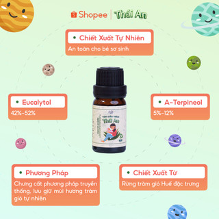Combo Tràm Và Khuynh Diệp Cho Mẹ Và Bé Yêu (Khuynh Diệp + Tràm 10ml) - Tặng Khăn Sữa