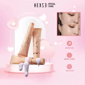 Kem lót 3IN1 MÀU TÍM trang điểm hiệu chỉnh da trước makeup HEXZE 30g