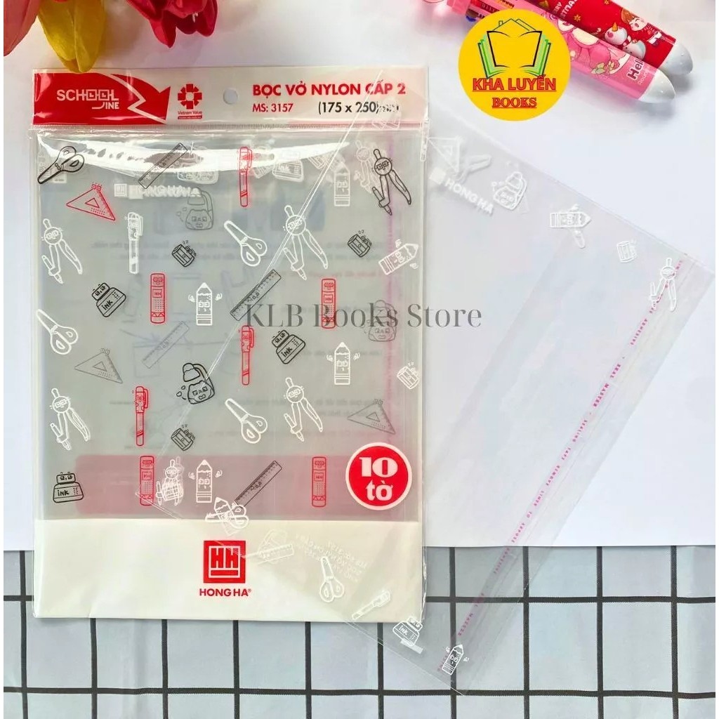 Bọc vở sách giáo khoa Hồng Hà 3245/3269