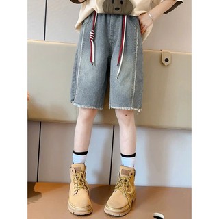 Set Jean Thỏ Bé Gái 17–45kg _ Áo Cotton In Hoạ Tiết Thỏ & Quần Jean Ngố Dây _ Style Hàn Quốc Năng Động