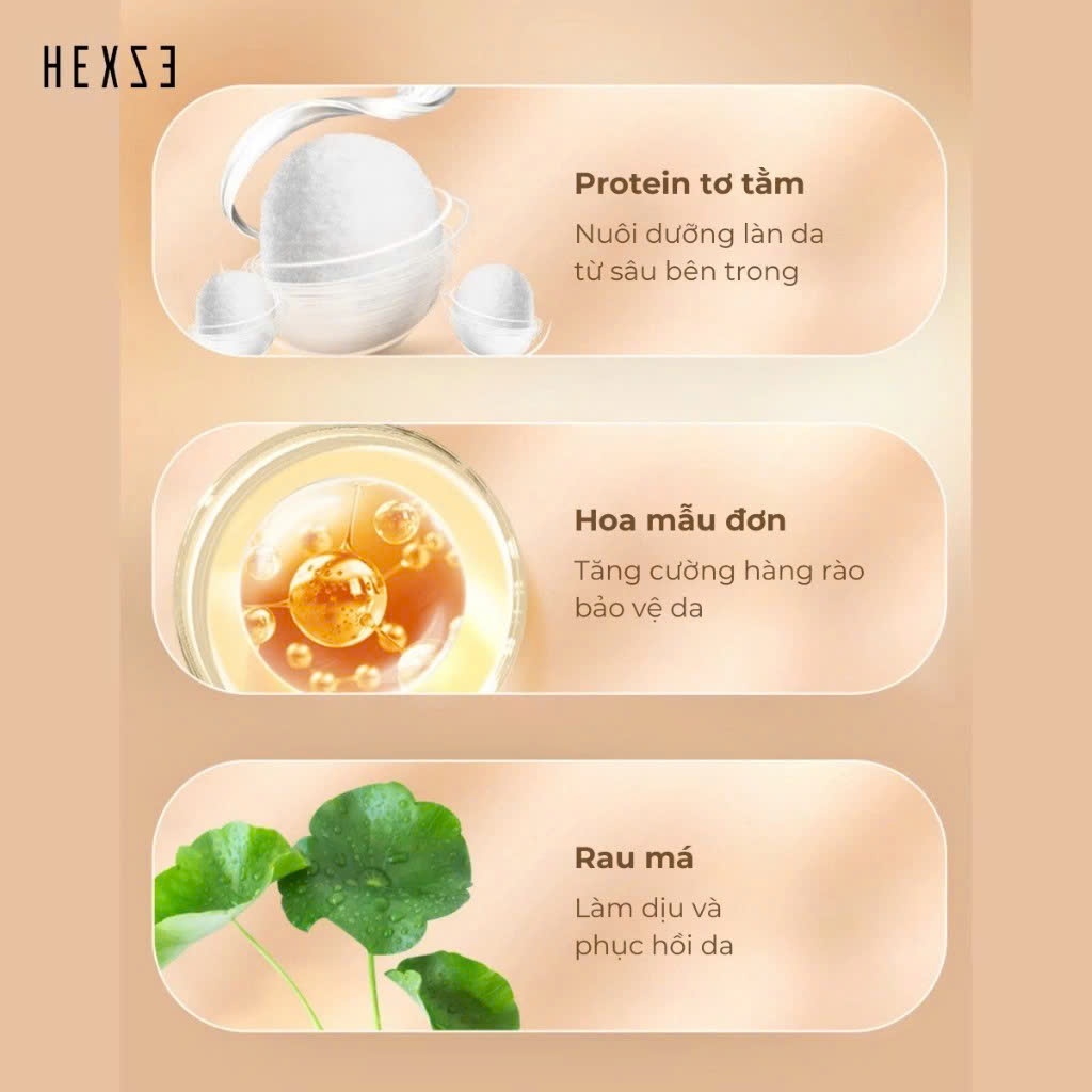 Kem lót 3IN1 MÀU TÍM trang điểm  hiệu chỉnh da trước makeup HEXZE 30g