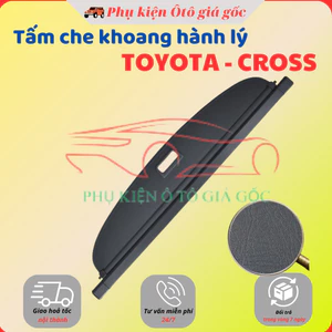 Tấm Chắn Cốp, ngăn cốp, Tấm Che Khoang Hành Lý Xe Toyota Cross 2020 2021 2022 2023 2024 - Chất liệu da cao cấp