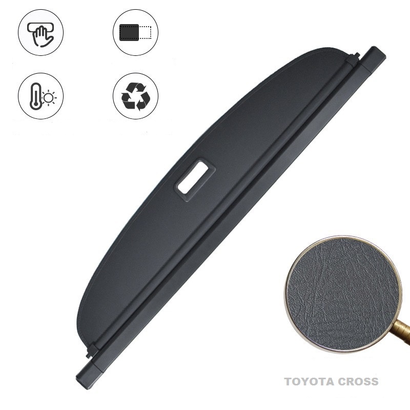 Tấm Chắn Cốp, ngăn cốp, Tấm Che Khoang Hành Lý Xe Toyota Cross 2020 2021 2022 2023 2024 - Chất liệu da cao cấp
